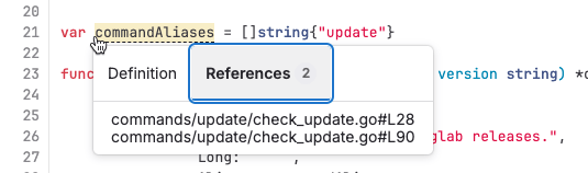 This variable is referenced twice in this project.