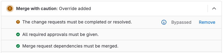 This merge request contains a bypassed check, and should be merged with caution.