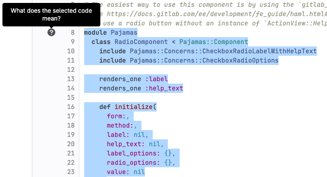 explain code in a file